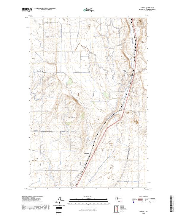 USGS Topographic Map – Eltopia