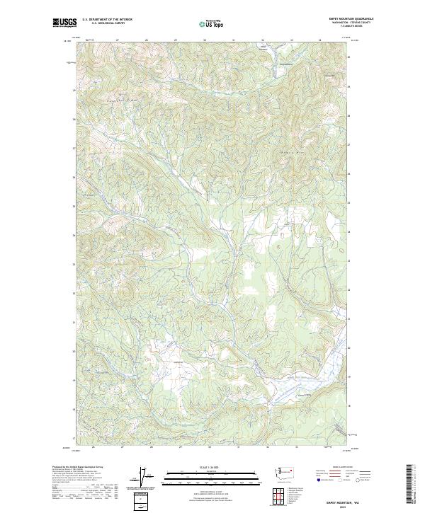 USGS Topographic Map – Empey Mountain