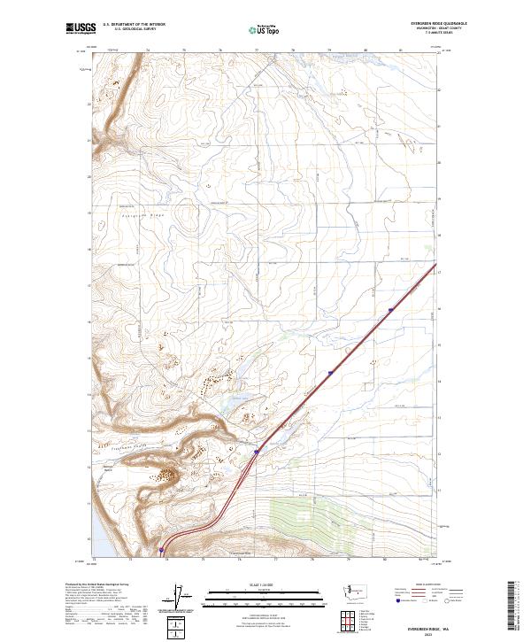 USGS Topographic Map – Evergreen Ridge