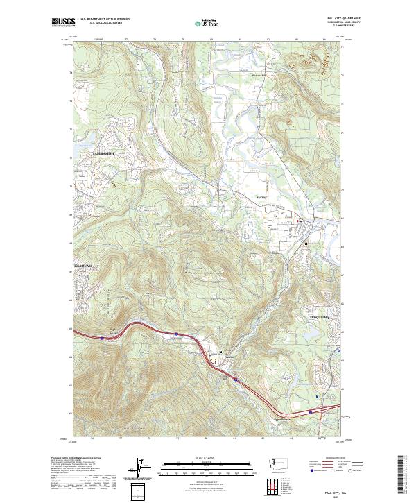 USGS Topographic Map – Fall City