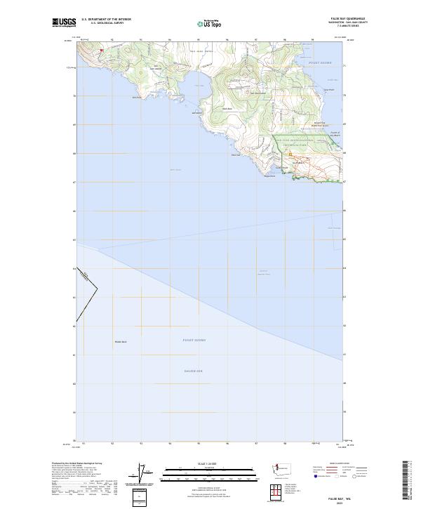 USGS Topographic Map – False Bay