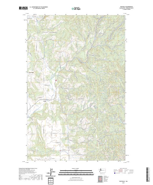 USGS Topographic Map – Foothills