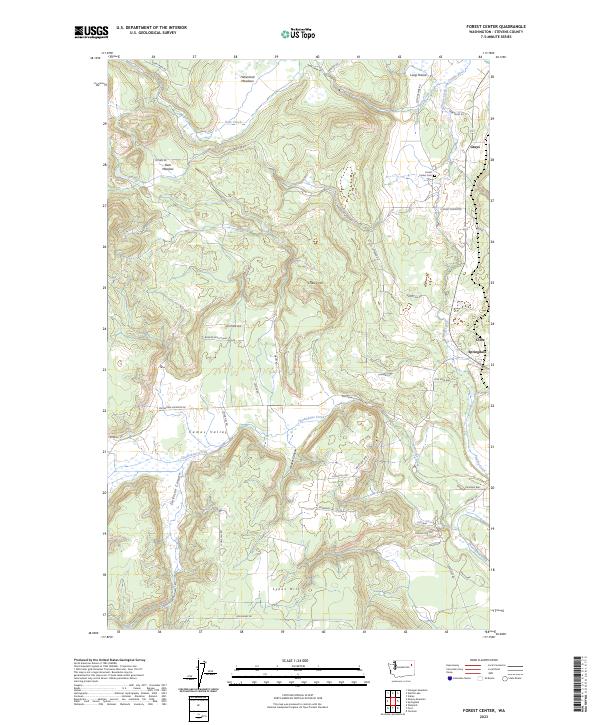USGS Topographic Map – Forest Center