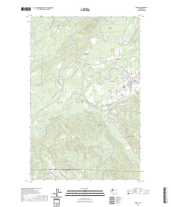 USGS Topographic Map – Forks