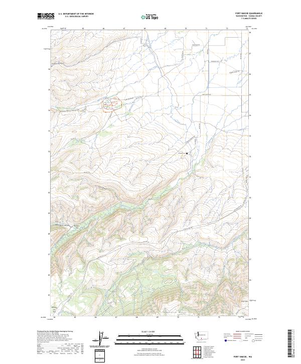 USGS Topographic Map – Fort Simcoe