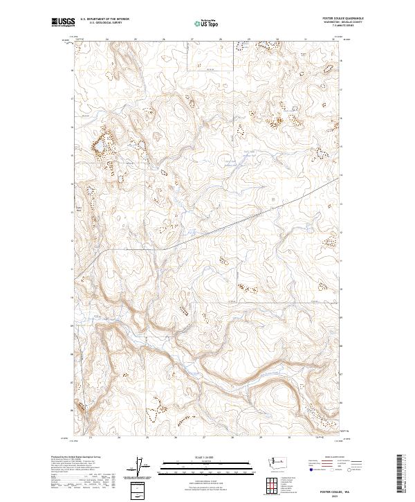 USGS Topographic Map – Foster Coulee