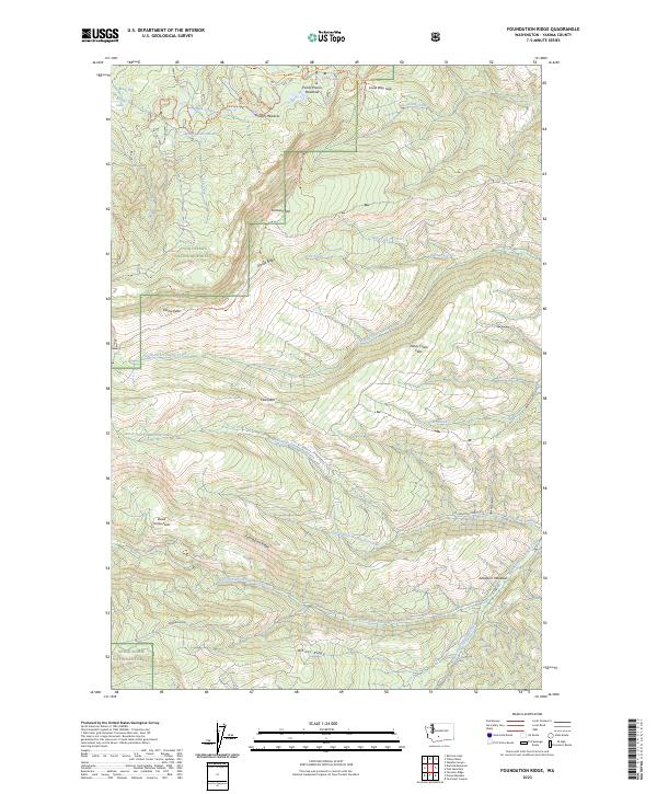 USGS Topographic Map – Foundation Ridge