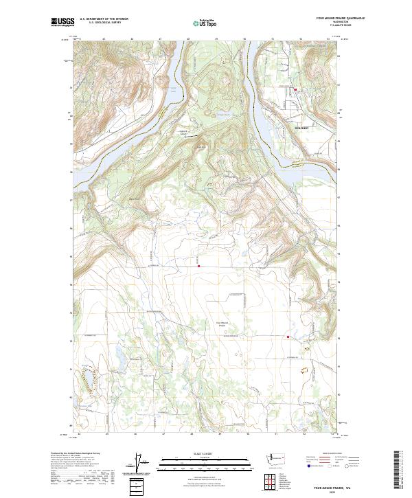 USGS Topographic Map – Four Mound Prairie