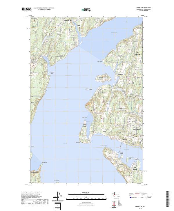 USGS Topographic Map – Fox Island
