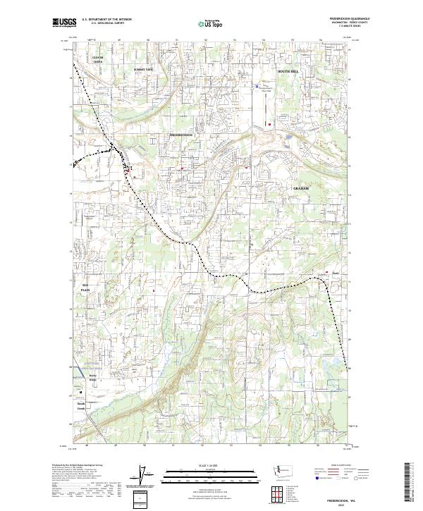 USGS Topographic Map – Frederickson