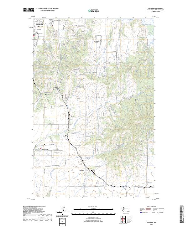 USGS Topographic Map – Freeman