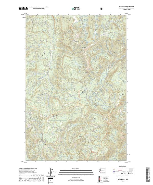 USGS Topographic Map – French Butte