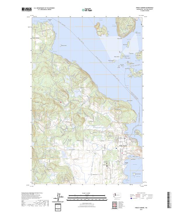 USGS Topographic Map – Friday Harbor
