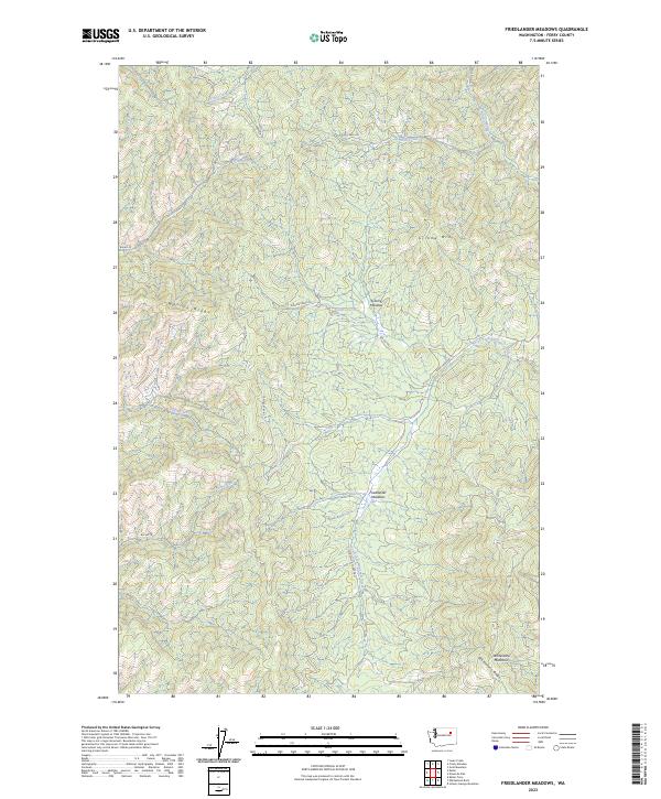 USGS Topographic Map – Friedlander Meadows