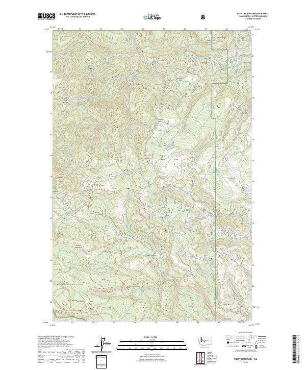 USGS Topographic Map – Frost Mountain