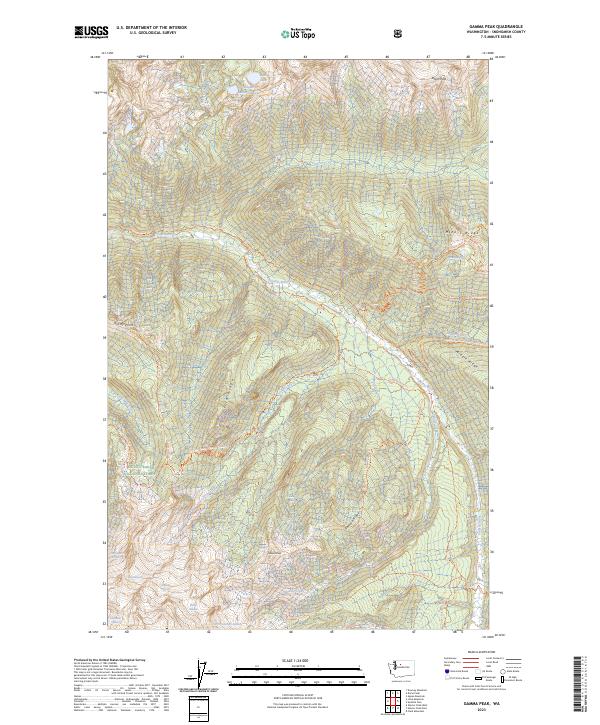 USGS Topographic Map – Gamma Peak