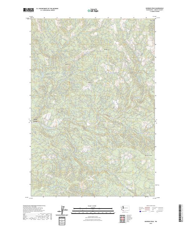 USGS Topographic Map – Georges Peak