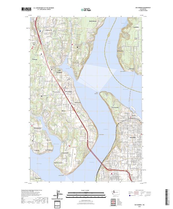 USGS Topographic Map – Gig Harbor