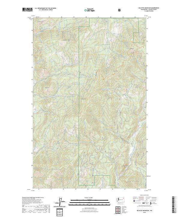USGS Topographic Map – Gillette Mountain