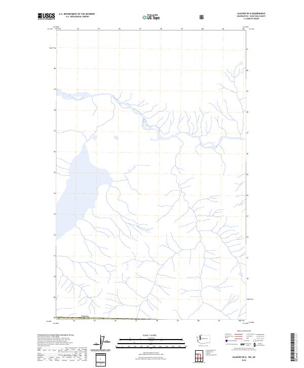 2023 Map of Glacier OE N, 2023 Print