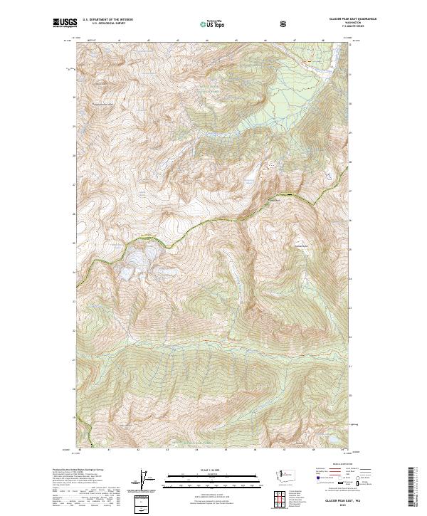 USGS Topographic Map – Glacier Peak East