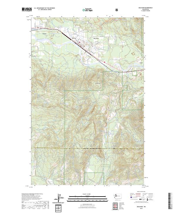 USGS Topographic Map – Gold Bar