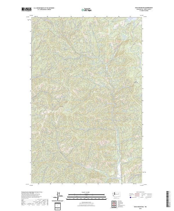 USGS Topographic Map – Gold Mountain