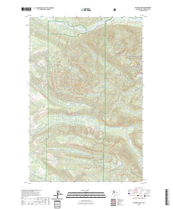 USGS Topographic Map – Golden Lakes