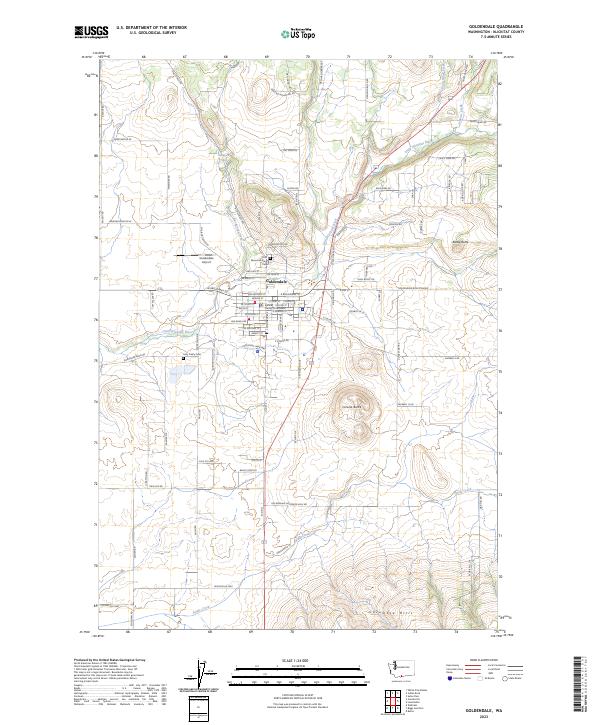 USGS Topographic Map – Goldendale
