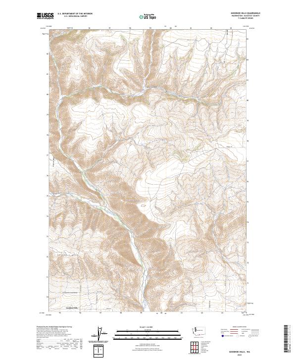 USGS Topographic Map – Goodnoe Hills