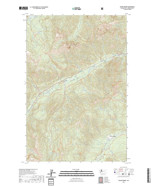 USGS Topographic Map – Goose Prairie