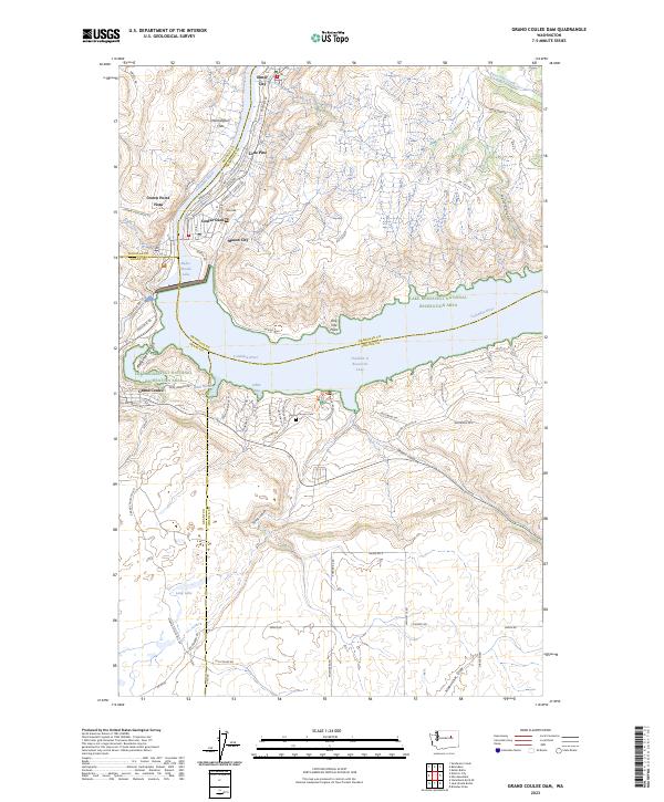USGS Topographic Map – Grand Coulee Dam