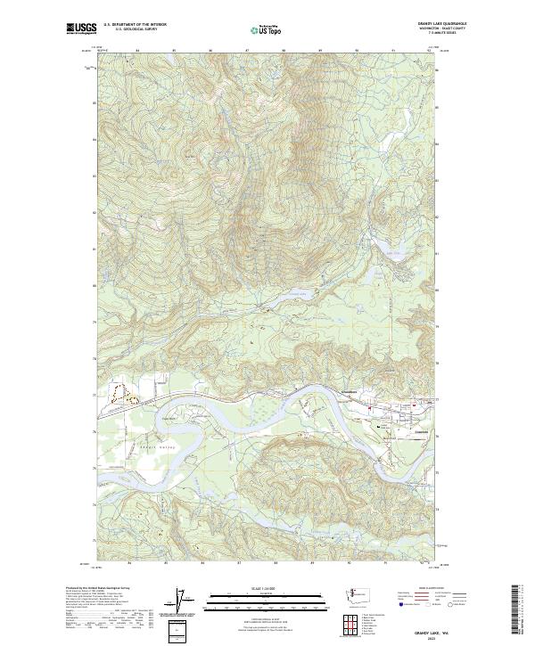 USGS Topographic Map – Grandy Lake