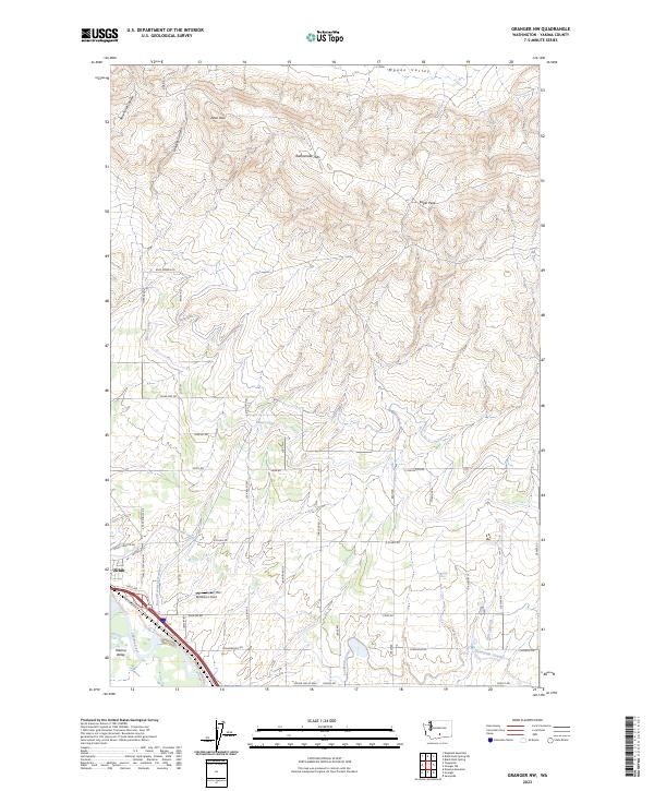 USGS Topographic Map – Granger NW