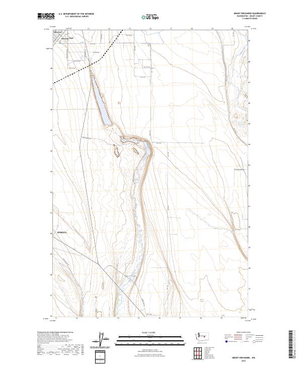 2023 Map of Grant Orchards, 2023 Print