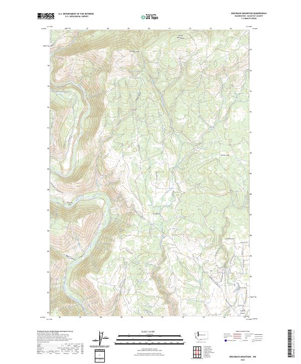 USGS Topographic Map – Grayback Mountain