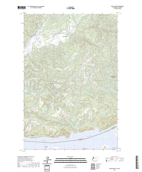 USGS Topographic Map – Grays River