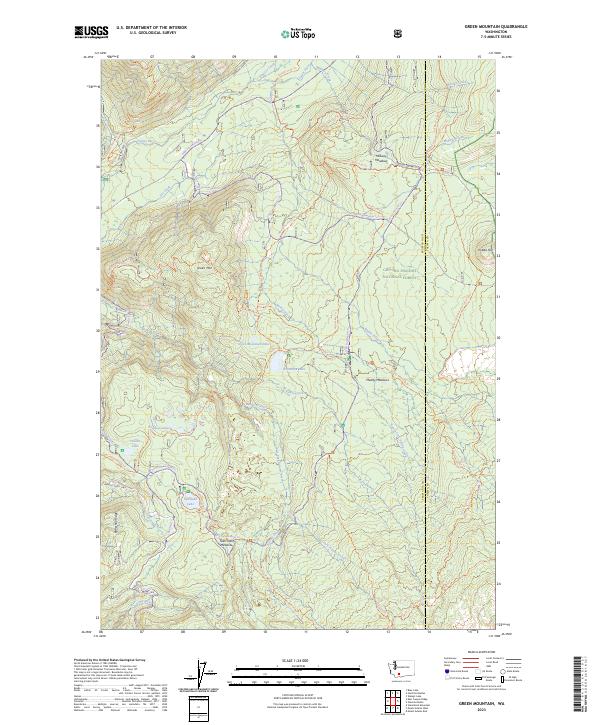 USGS Topographic Map – Green Mountain