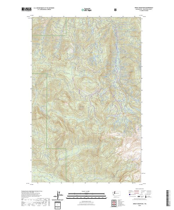 USGS Topographic Map – Groat Mountain