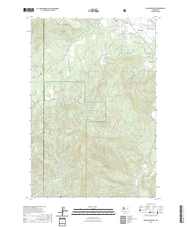 USGS Topographic Map – Guler Mountain