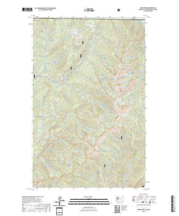 USGS Topographic Map – Gypsy Peak