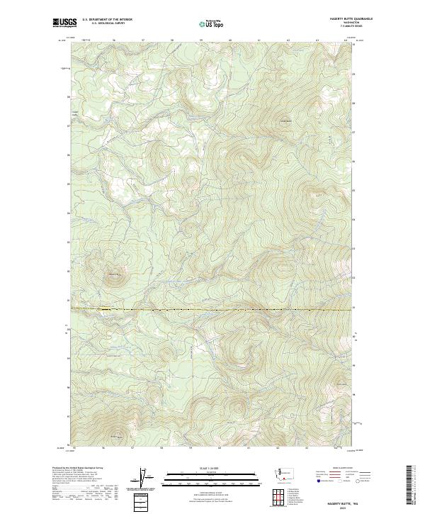 USGS Topographic Map – Hagerty Butte