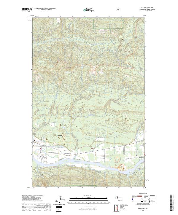 USGS Topographic Map – Hamilton
