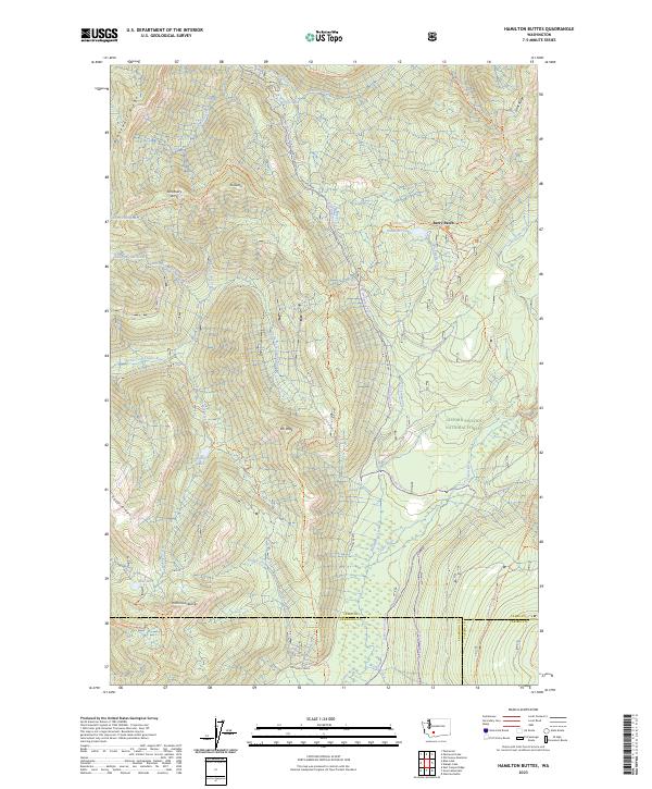 USGS Topographic Map – Hamilton Buttes
