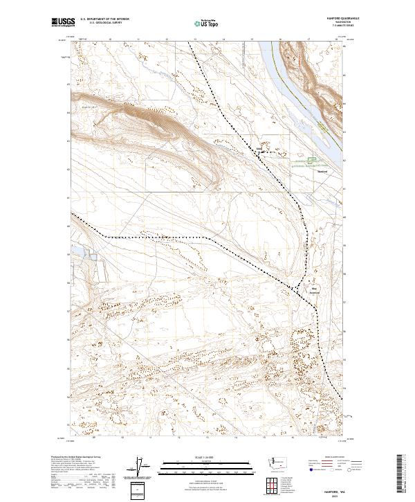 USGS Topographic Map – Hanford