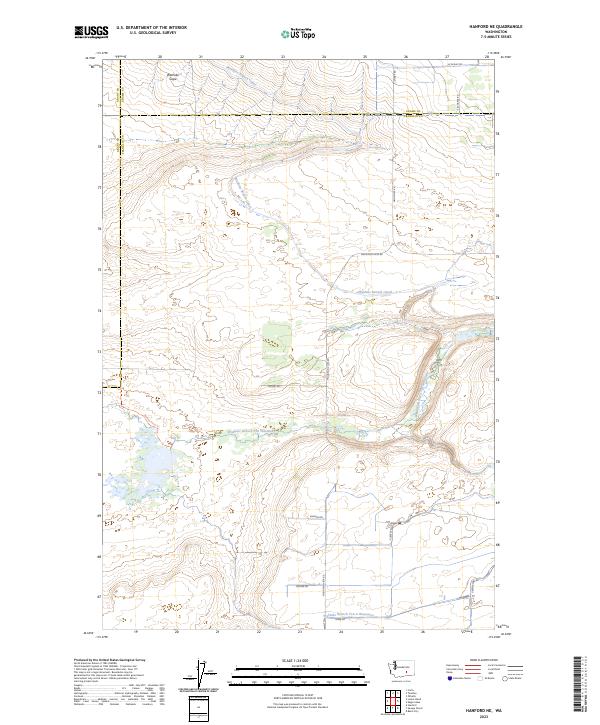 USGS Topographic Map – Hanford NE