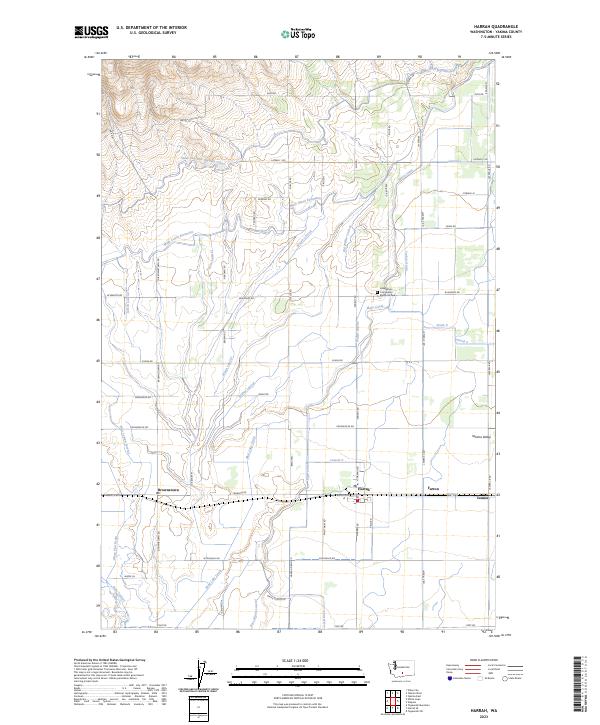 USGS Topographic Map – Harrah