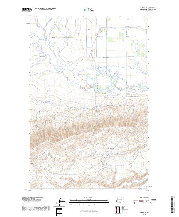 USGS Topographic Map – Harrah SE