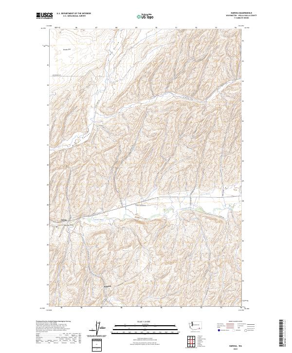 USGS Topographic Map – Harsha