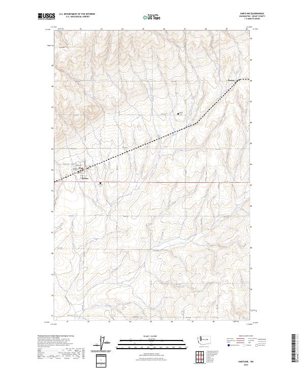 USGS Topographic Map – Hartline